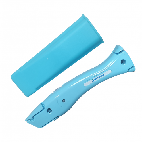 Janser Dolphin Sky Blue Trimming Knife With Holster Renew Flooring Tools