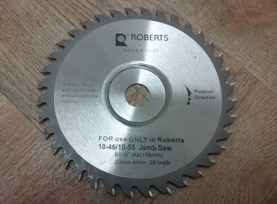 Roberts jamb clearance saw blade