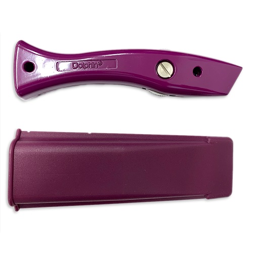 Janser Dolphin Purple Trimming Knife With Holster Renew Flooring Tools